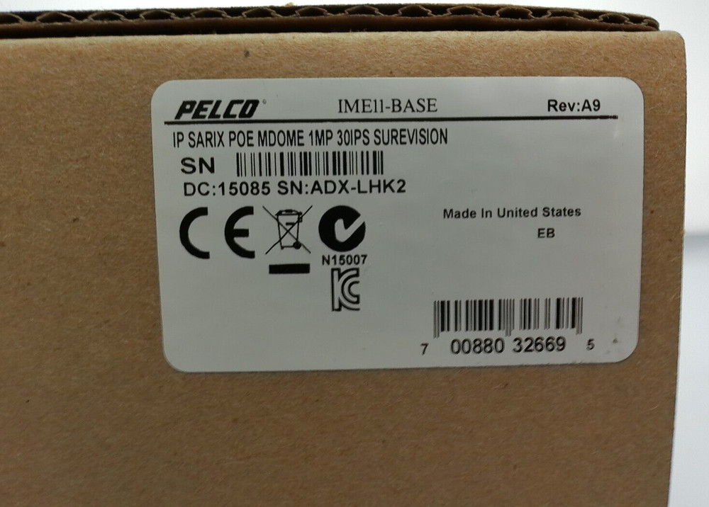 Pelco IME11-BASE REV:A9