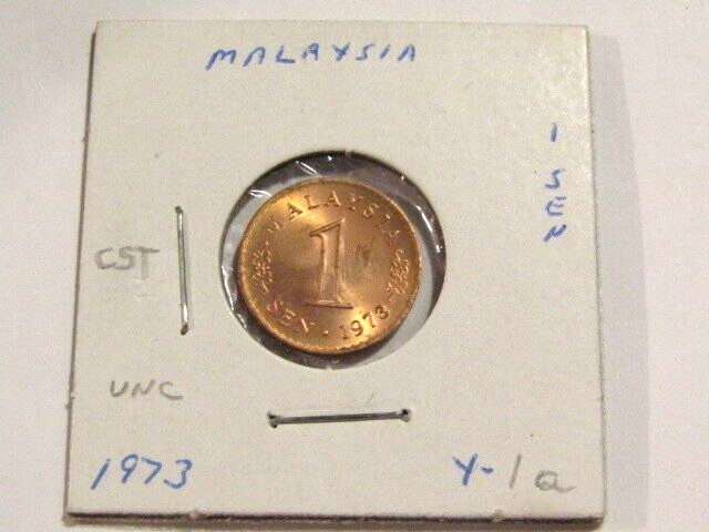 Malaysia 1973 1 Sen unc Coin