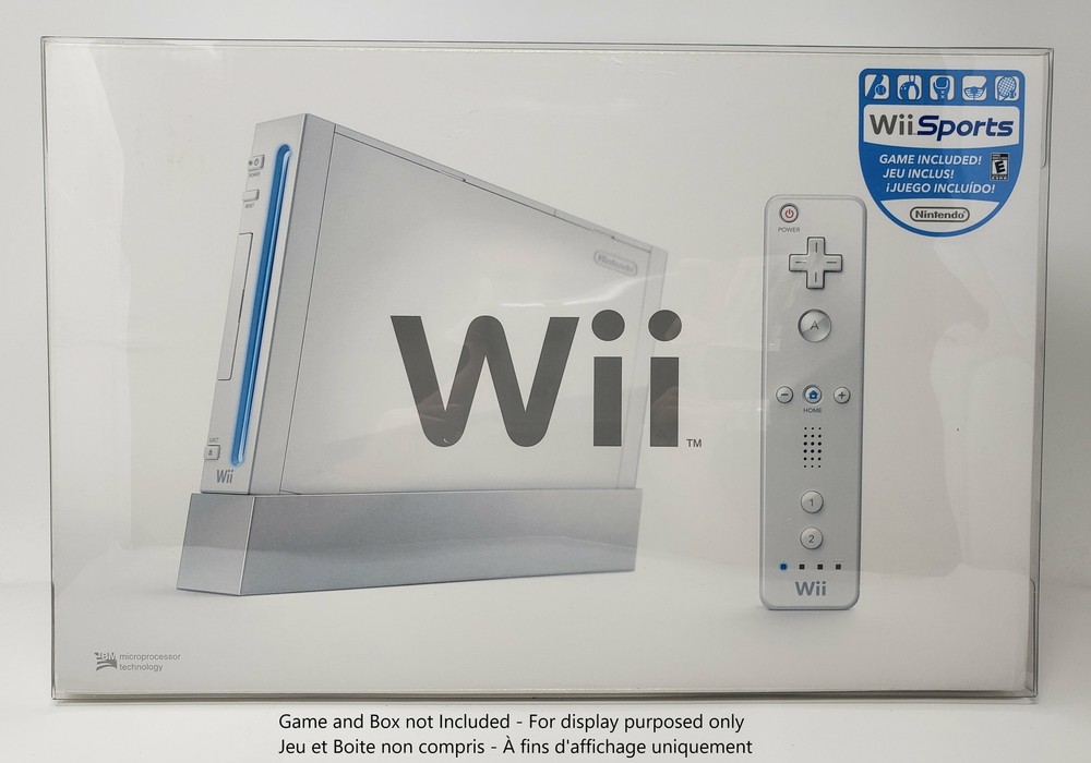 BOX PROTECTOR FOR NINTENDO WII CONSOLE CLEAR PLASTIC CASE
