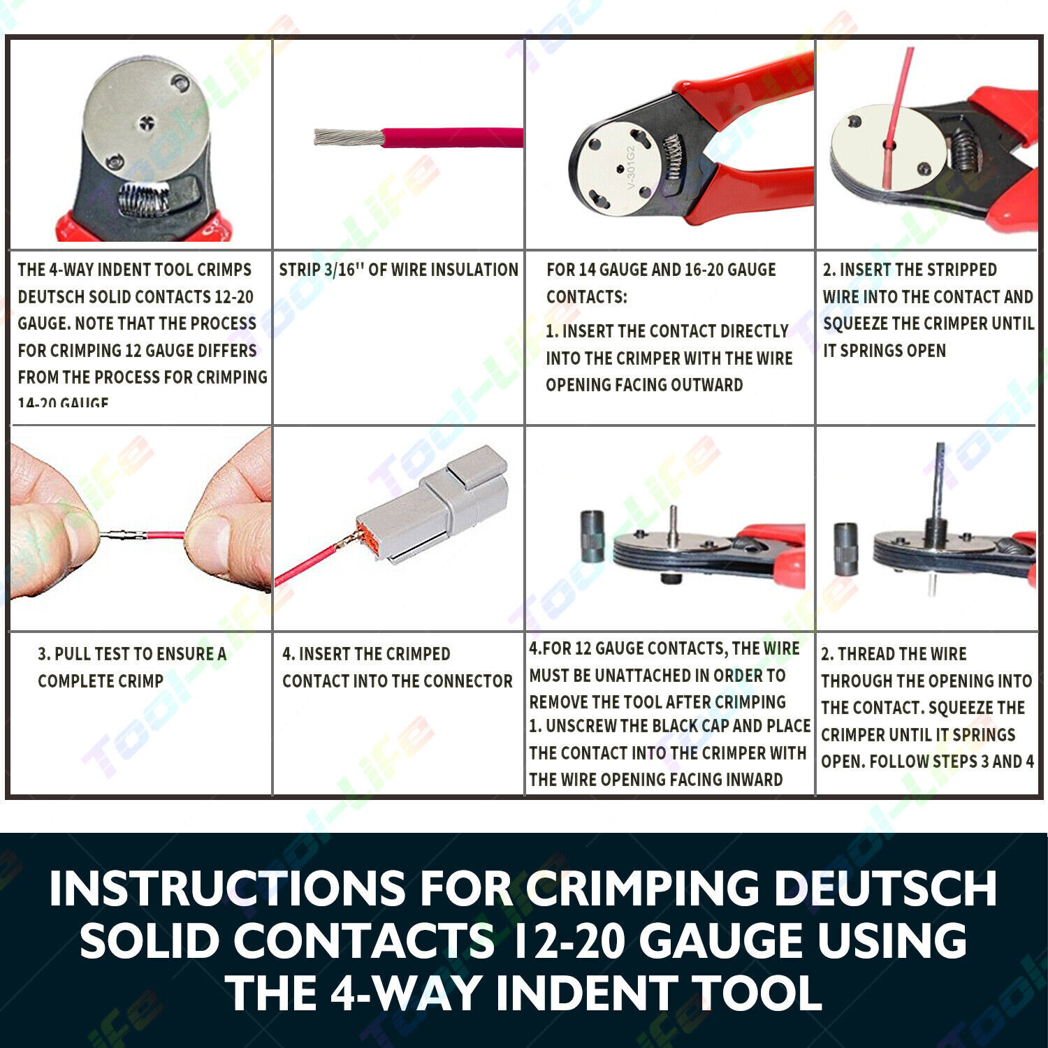 Deutsch DT Connector Plug Kit 438pcs With Crimp Tool Automotive