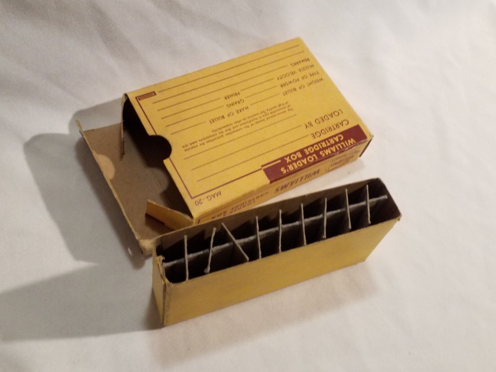 Vintage Williams Loader's Cartridge Boxes MAG-20 W Insert Collectible Empty Box!