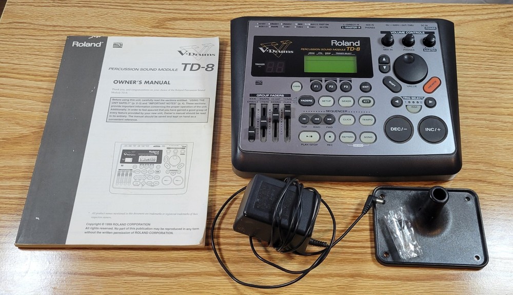 Roland TD-8 Drum Module Digital Programmable Built-in Effects MIDI Works, Tested