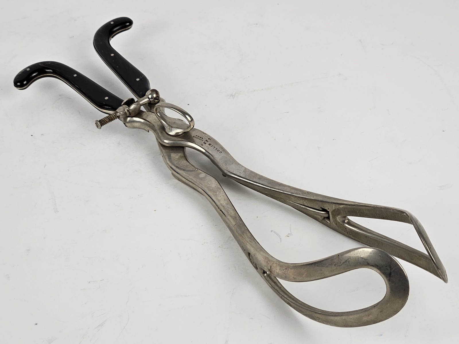 Antique 1800s US Civil War Surgeon Doctors Birthing Forceps Maison Collin France
