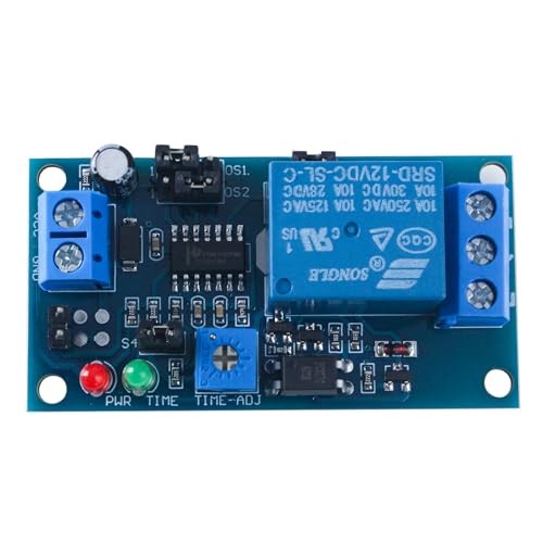 12V Multi-Mode Delay Timer Relay Module with Optocoupler for Home Automation,