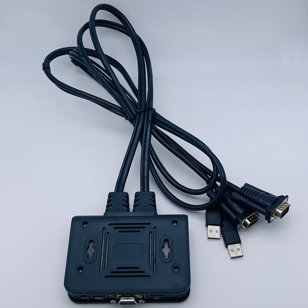 SweetySun 2 Port USB KVM Switch Box Only - Missing Plug in Play Switch Button