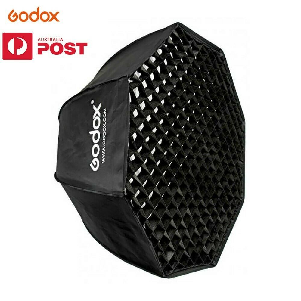 GODOX 95cm Octagon Bowens Mount Softbox With Grid For Studio Flash Strobe Light