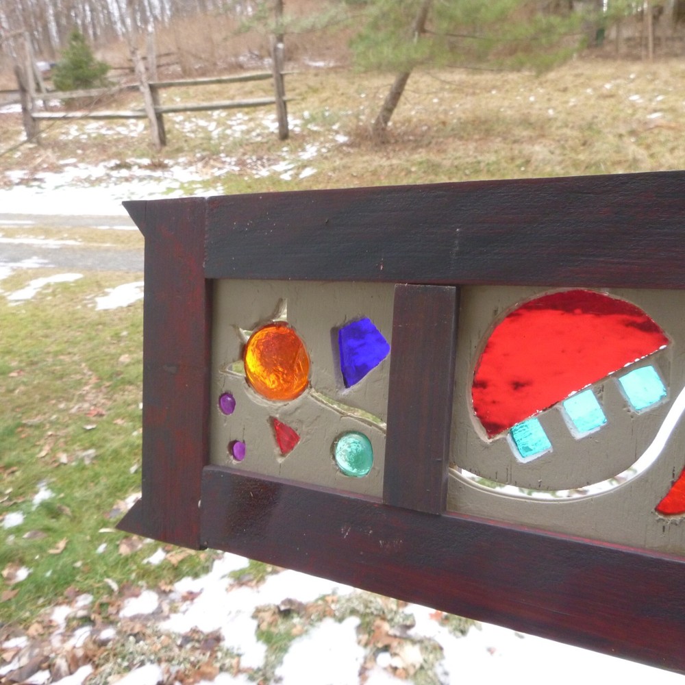 Stained glass panel