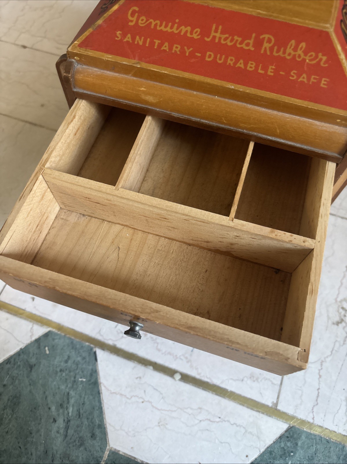 Vintage Ace Brand Purse and Pocket Combs .25 Cent Wooden Revolving Store Display