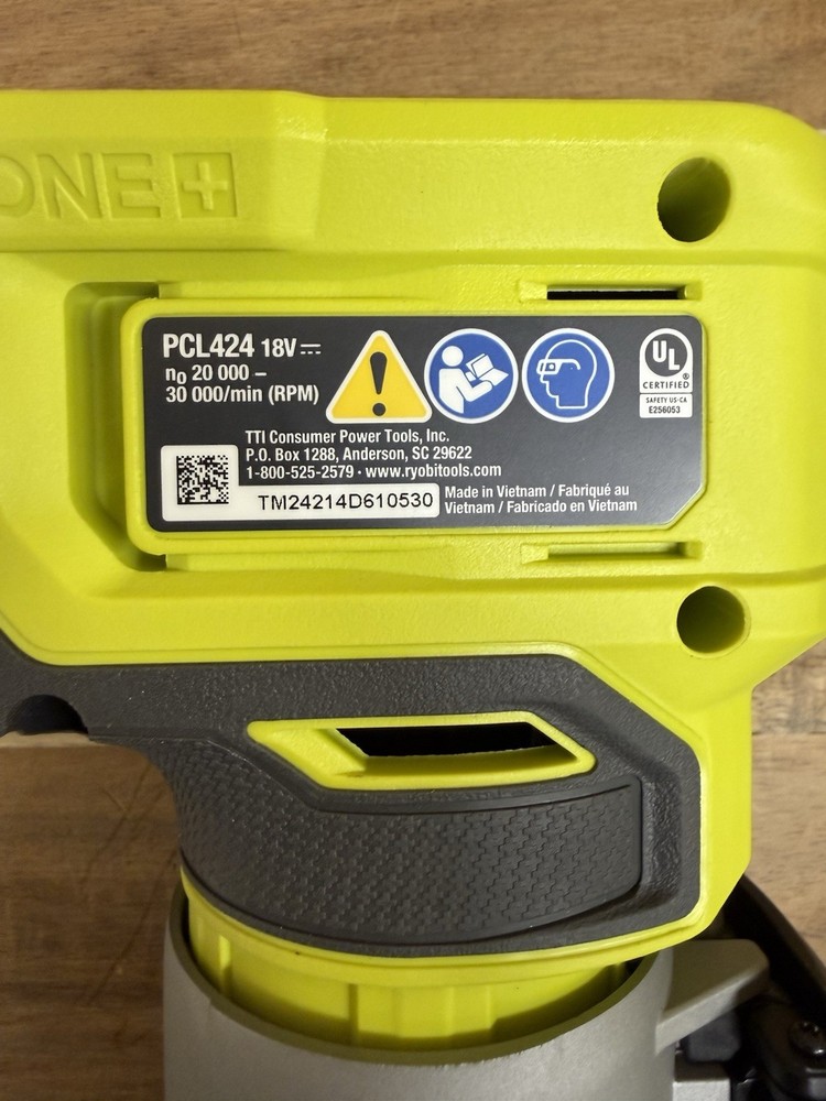 RYOBI ONE+ 18V PCL424 Cordless Compact Fixed Base Router Kit #S01