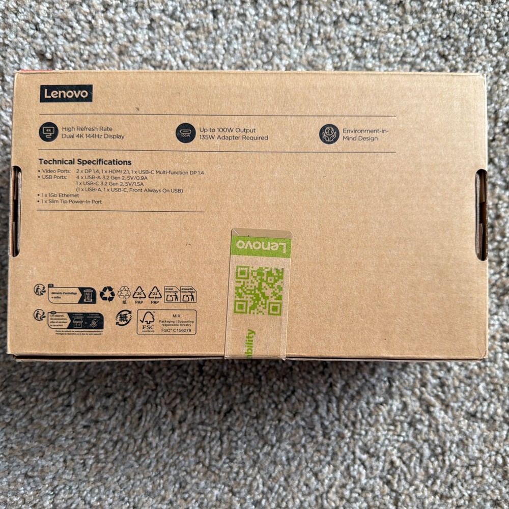 Lenovo Thinkpad USB4 Dock 5000 (40BF0100US)