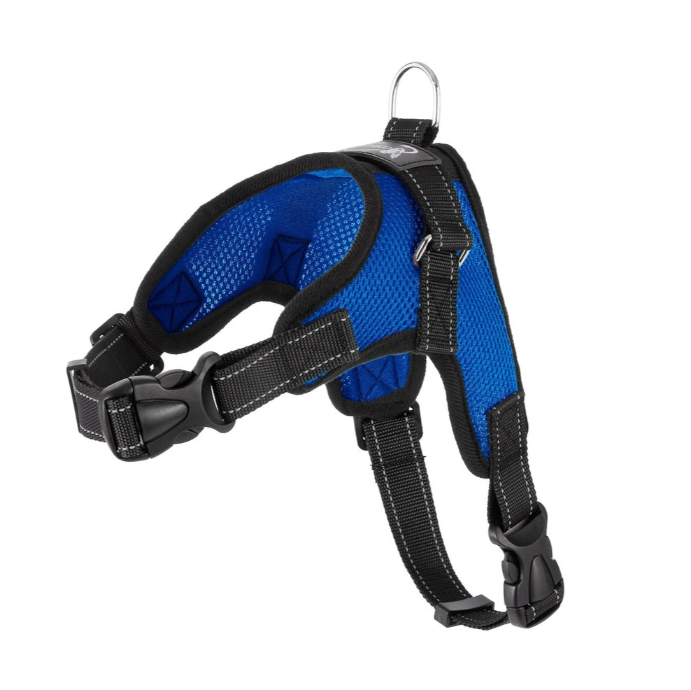 Copatchy No Pull Reflective Adjustable Dog Harness with Handle Blue Size XS