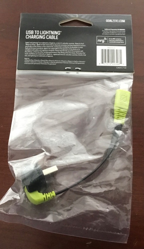 Goal Zero Switch 10 Charging Cable # 96012