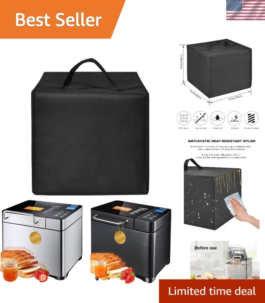 Bread Maker Cover Bread Machine Lid Protector Waterproof Heat-resistant Nylon