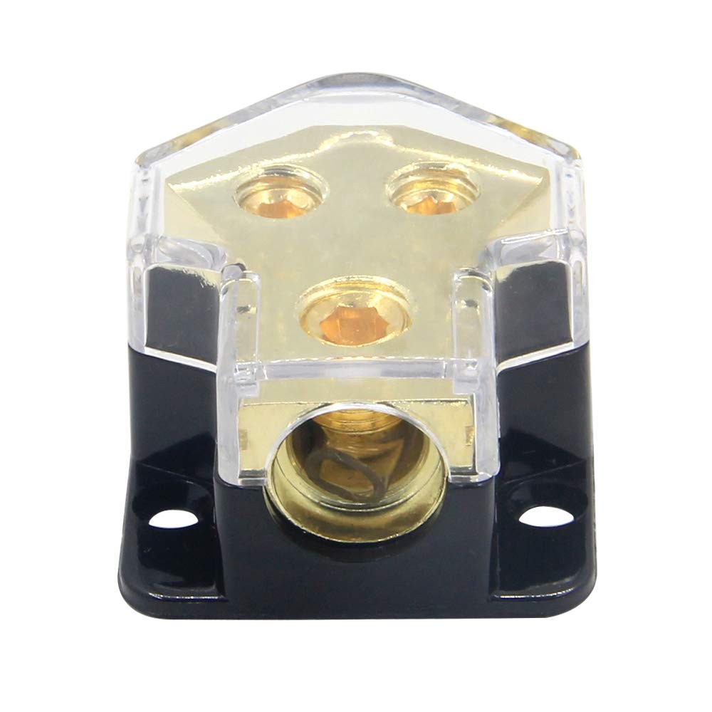 2 Way Power Distribution Block Car Audio Amplifier Splitter
