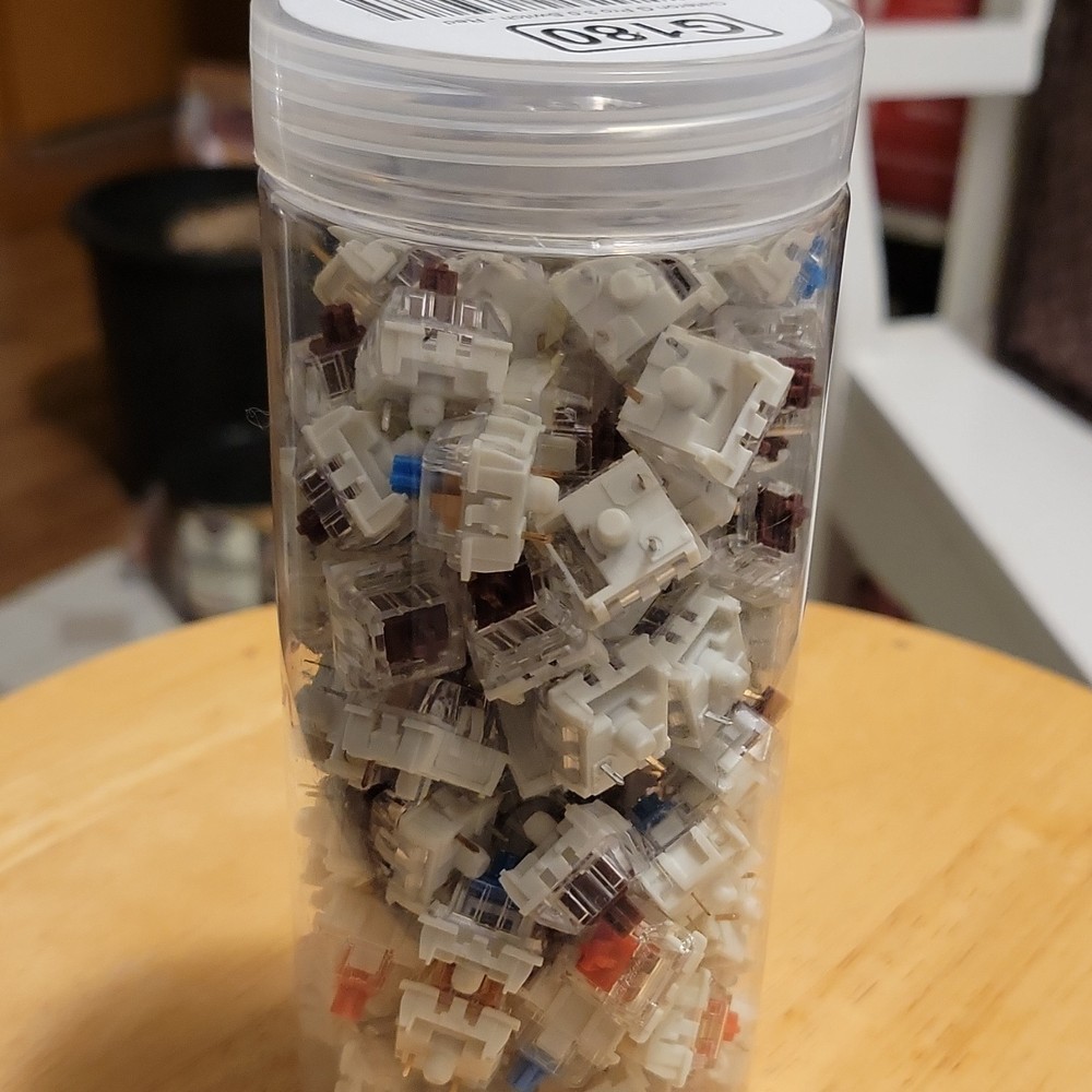 Mechanical Keyboard Switches Assorted Types in Jar Container
