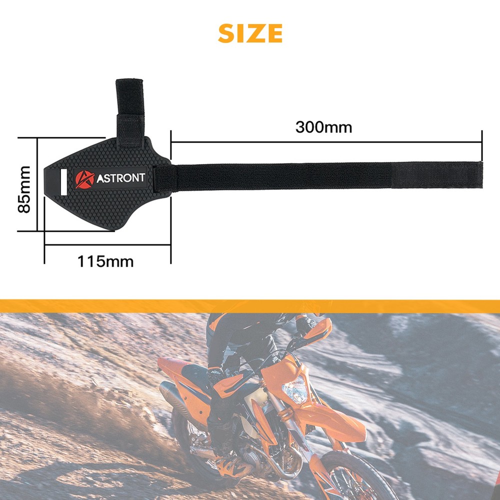 Motorcycle Gear Shifter Shoe Boot Guard Pad Cover Protector Adjustable Strap