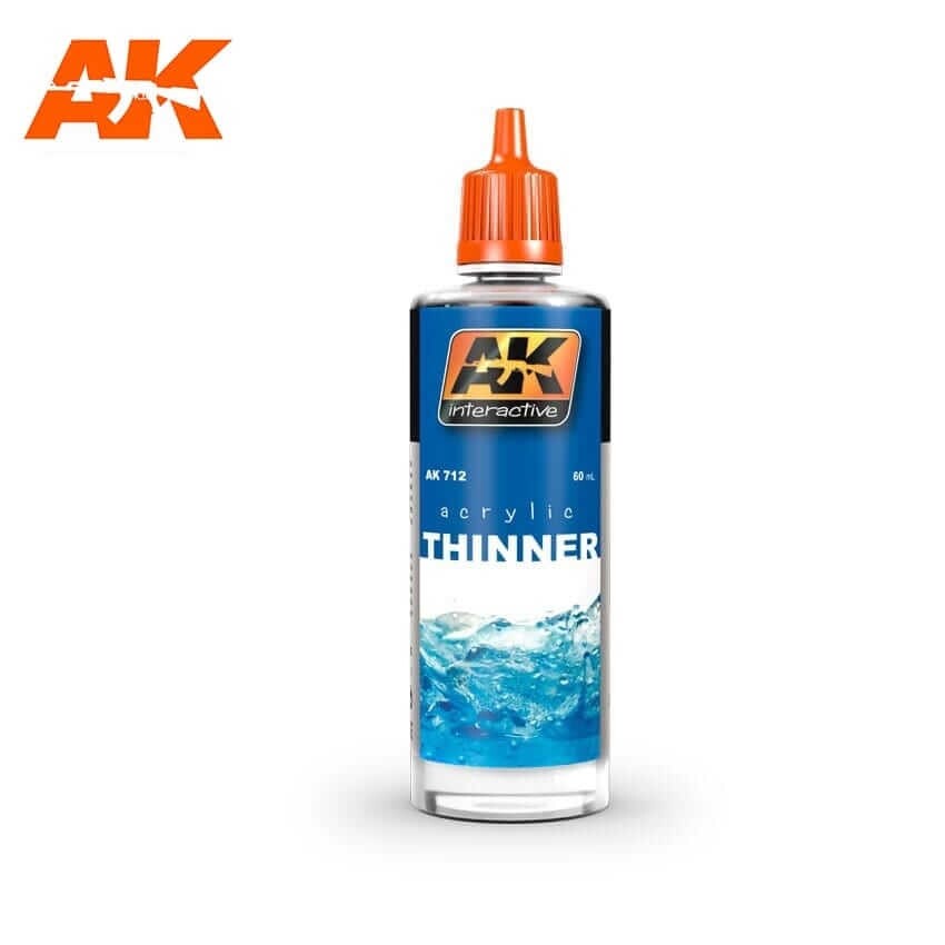 AK Interactive Acrylic Thinner 60ml Bottle AK712