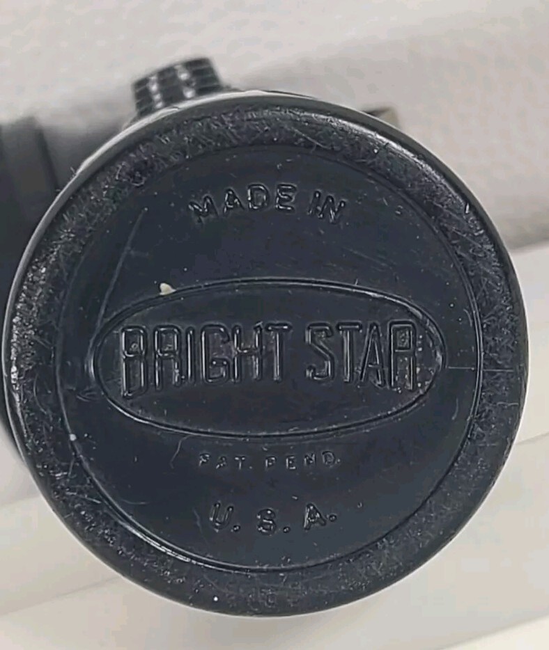Bell System C Bright Star Flashlight Black 7" & Leather Canvas Lineman Tool Bag