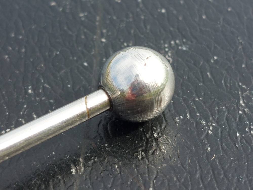 Antique 8" Silver Plated Ice /Absinthe Spoon, Mote Spoon, Cocktail Strainer Fork