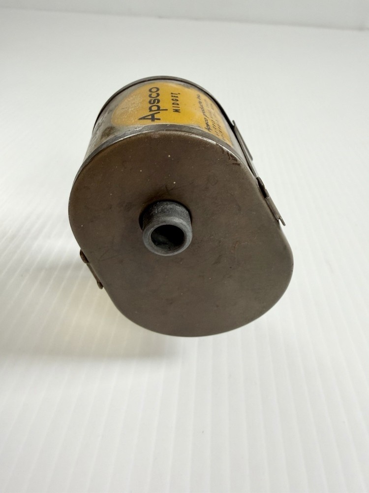 Vintage APSCO Midget Pencil Sharpener Hand Crank, Table Mount