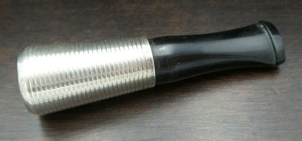Antique German Sterling Silver & Black Bakelite Cigarette Tip