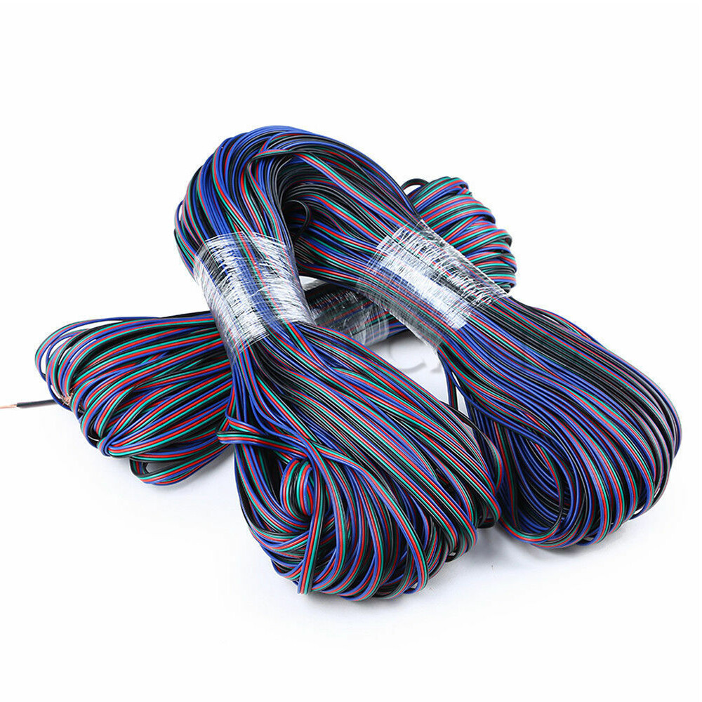 4-PIN RGB Extension Connector Wire Cable Cord For 3528/5050 RGB LED Strip Light