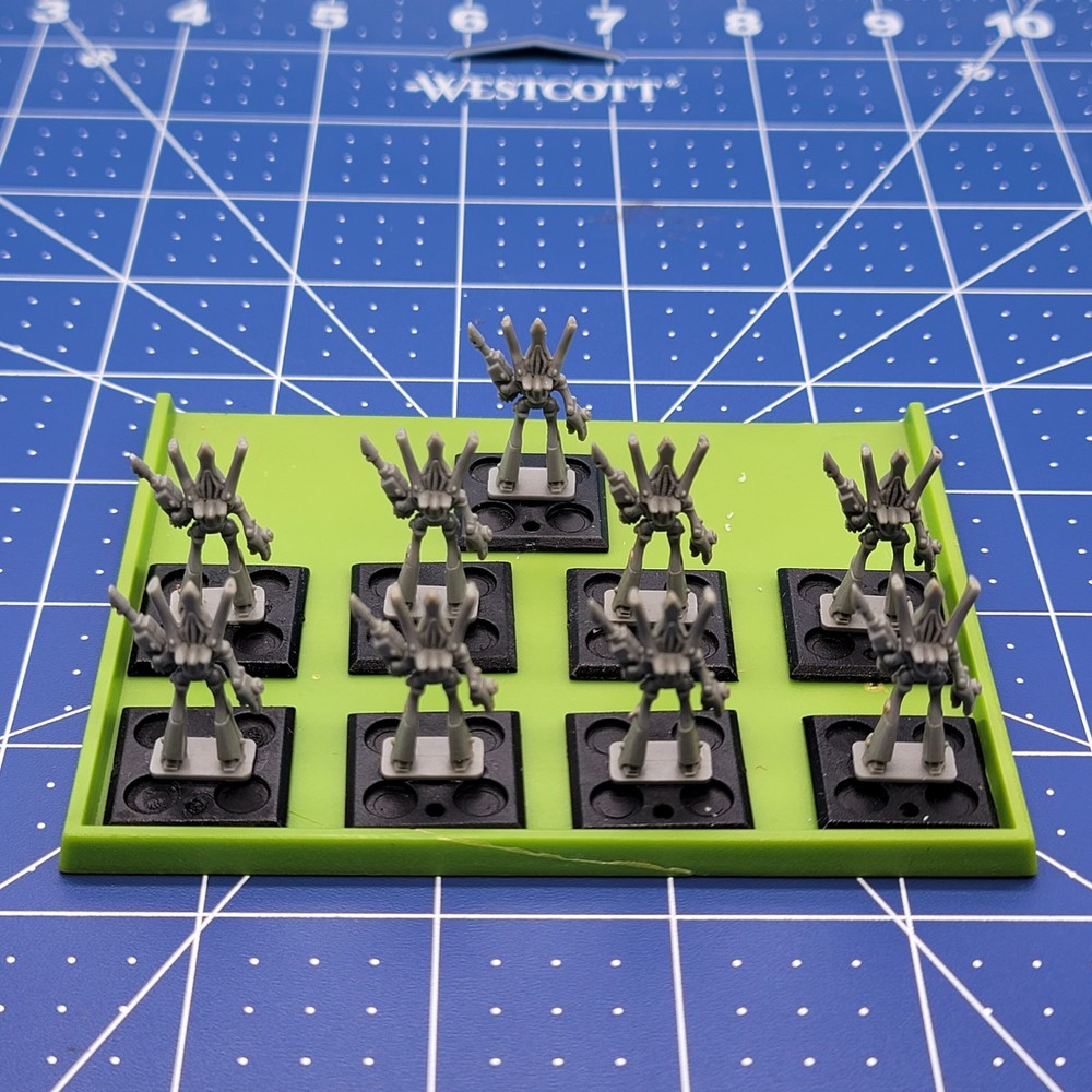 GW EPIC 40K ELDAR - Eldar Wraithlord Unit x 9 (on 9 Bases) - OOP 6mm Plastic