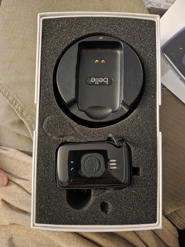 Belle Mobile GPS Alert Device Black Wireless Panic Button Base Station Pendant