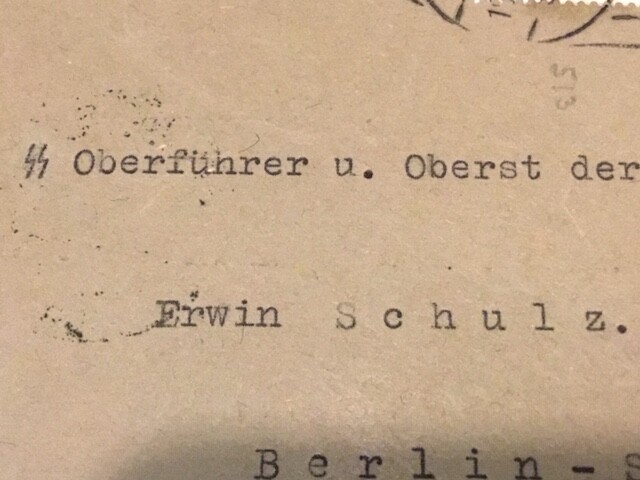 Oberfuhrer u Oberst der Polizei - COVER ERWIN SCHULZ