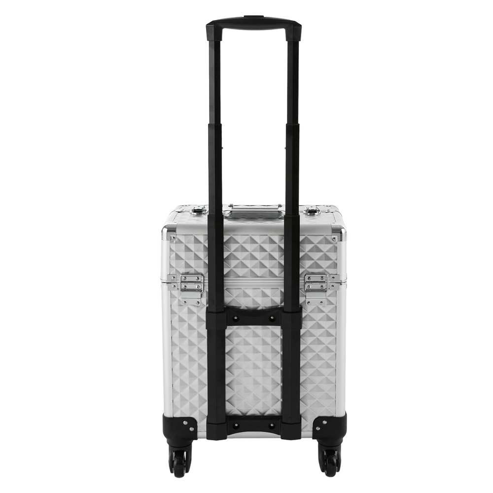 Professional Rolling Makeup Case, Multifunctional Cosmetic Organizer