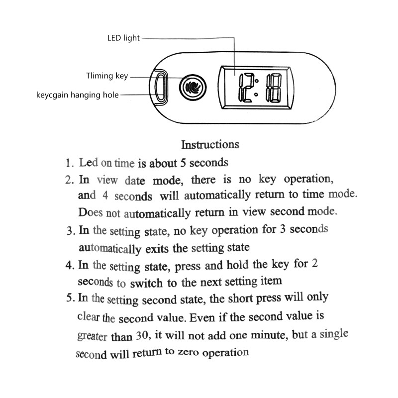 Mini Portable Clock Silent Digital Electronic Clock for Student Exam Study Gift