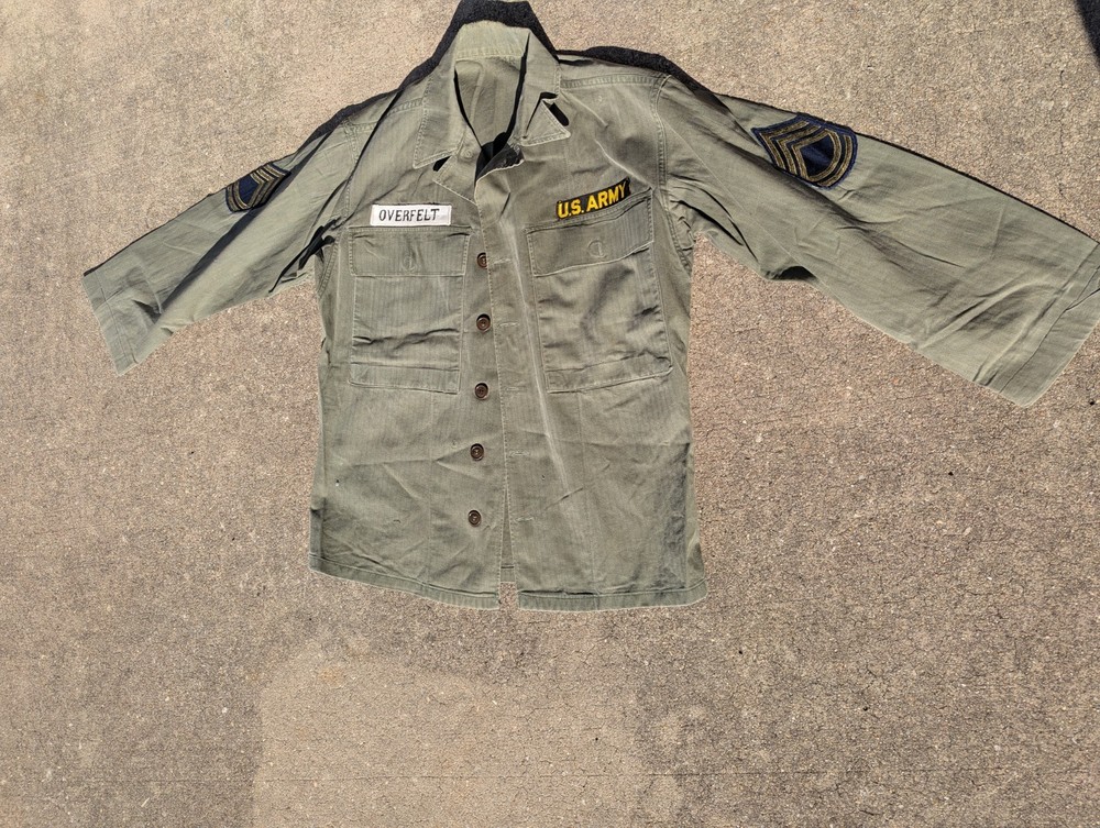 USGI US Army HBT Jacket Named 34R, Super Cool Flashback