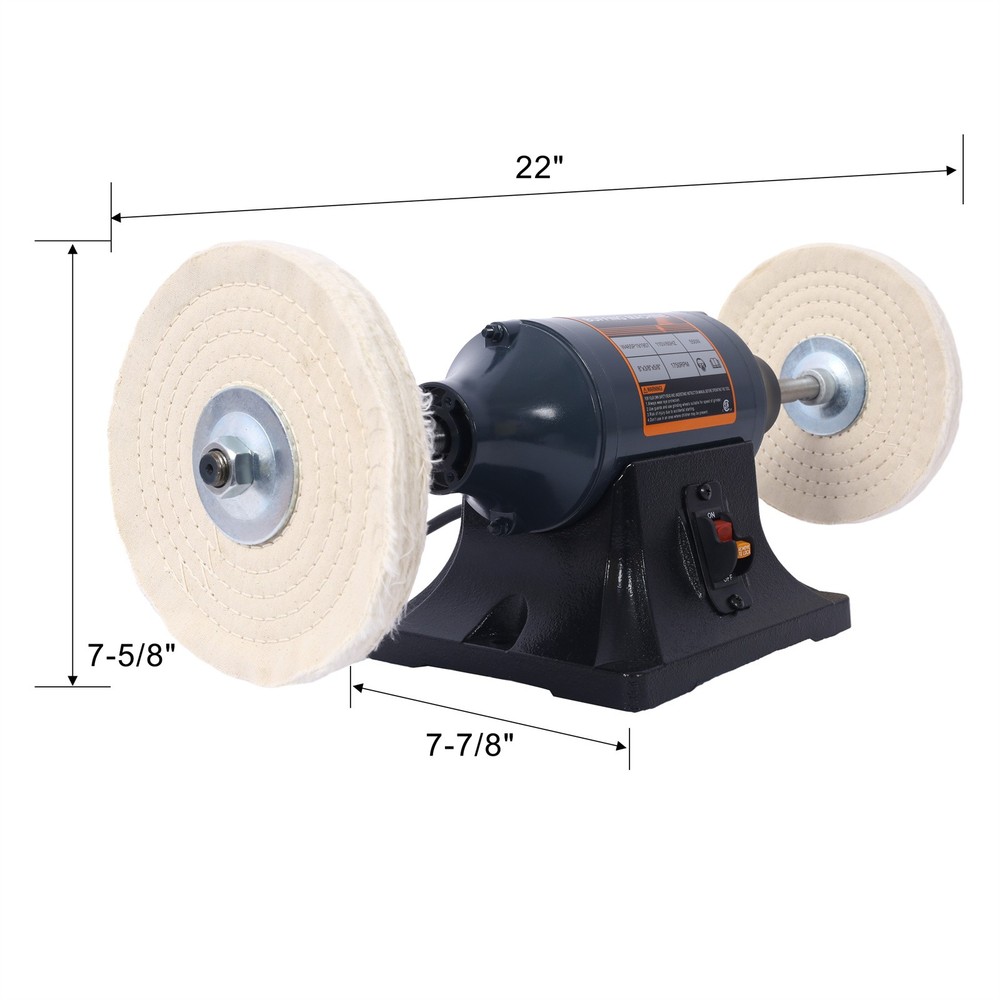 4pack 8 Inch Bench Buffer Polisher Buffer Benchtop for Jewelry Plastic Polishing