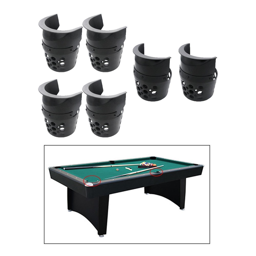 6x Billiard Pool Table Pockets Drop Bag Convenient Premium Baskets Snooker Table