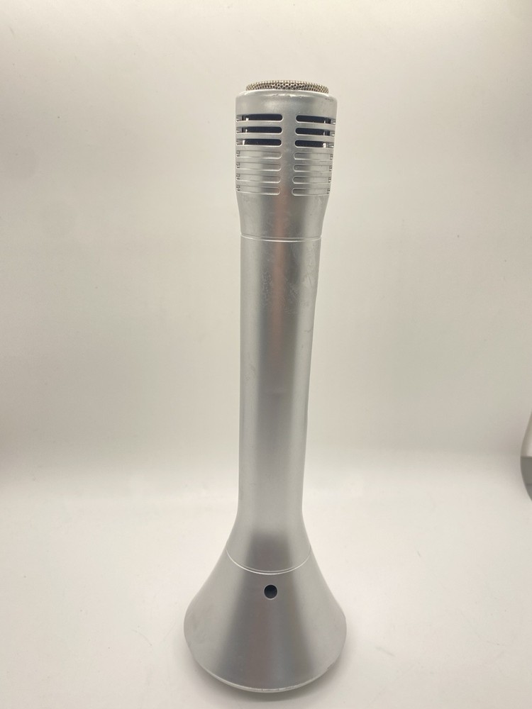 Xtreme Silver Wireless Karaoke Microphone Speaker Echo LED Mic USB Rechargeable