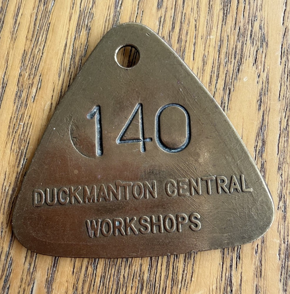 Duckmanton Central Workshops  - Miners Brass Triangle Check - Mining Interest