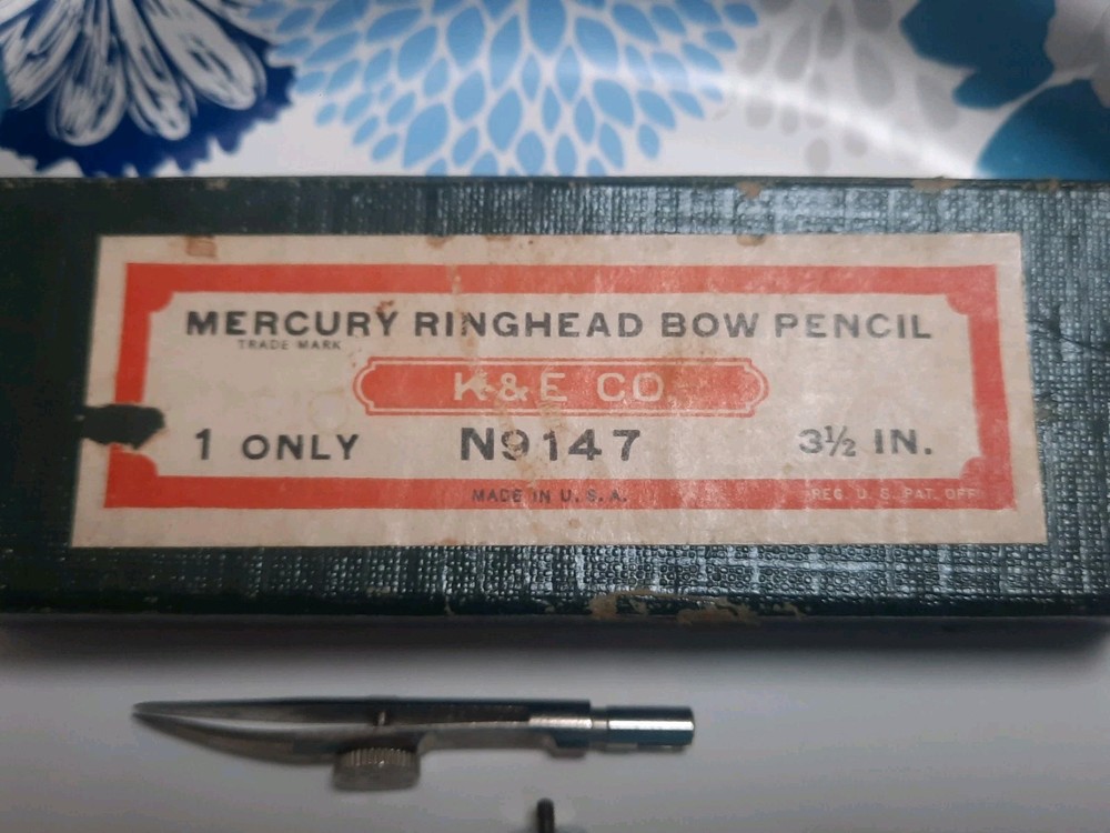 Vintage K&E RINGHEAD BOW PENCIL N9147 for Drafting w/ Original Box