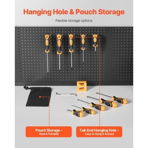 Screwdriver Set 12Piece Hand Tools With Magnetic Tips Includes 5 Phillips And