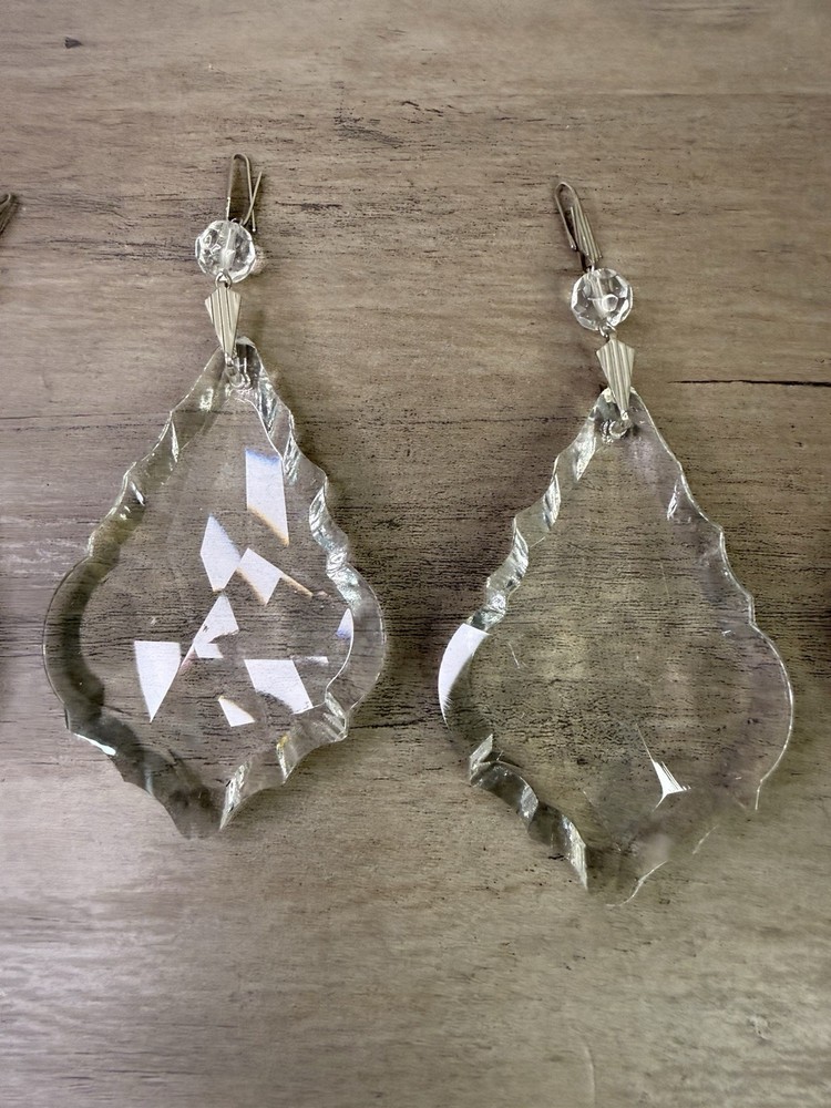 4 chandelier tear drop replacement crystals