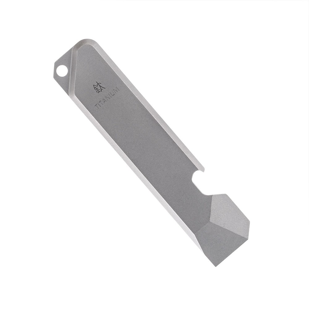 BANG TI Titanium EDC Pry Bar with Bottle Opener Function Portable Multi Gray