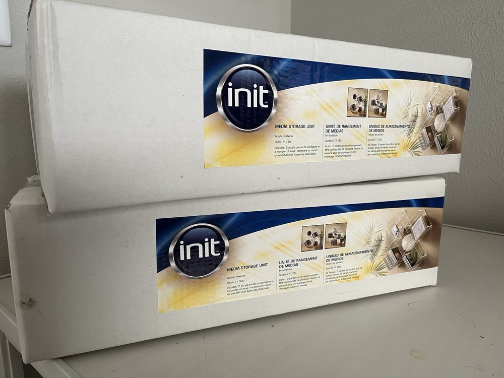 CD Wall Rack Clear CD Storage For Wall Or Desk | Init NT-MS502