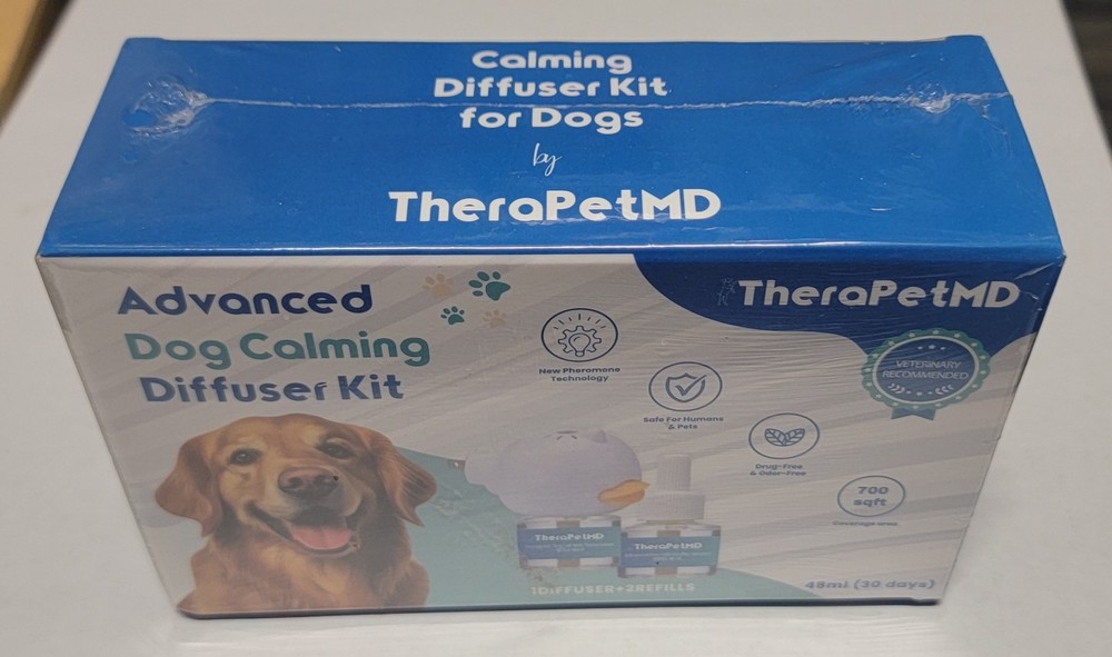 TheraPet MD Advanced Dog Calming Diffuser Kit (1 Diffuser + 2 Refills) New