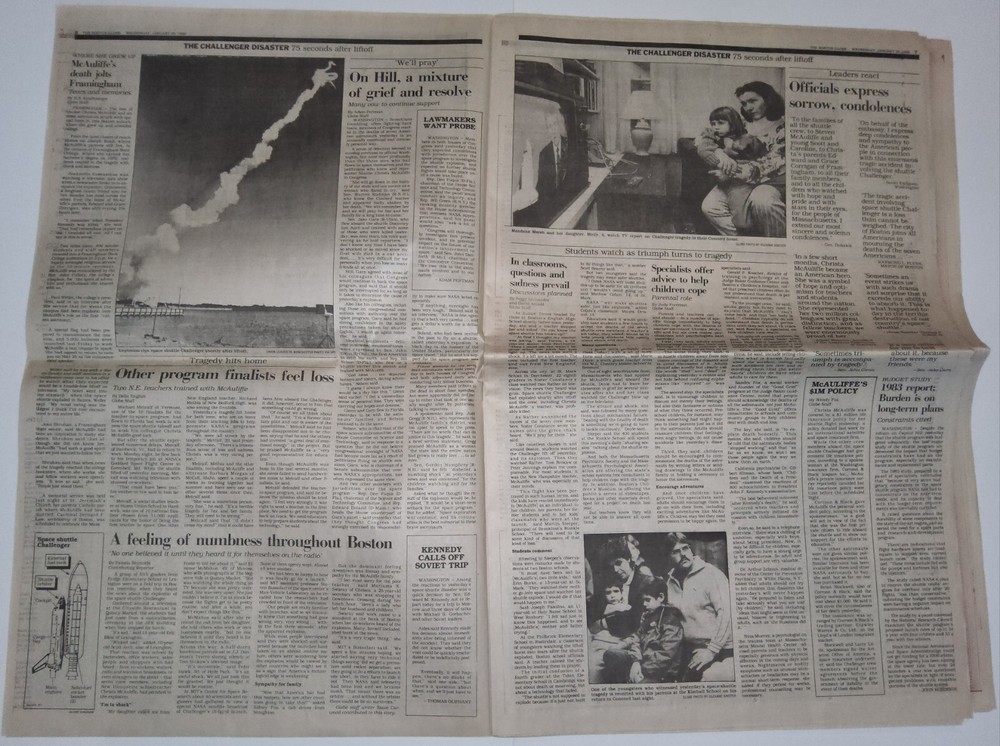 1970-1986 Newspapers: Eclipse, Viking Lands, Space Shuttle Challenger Explodes