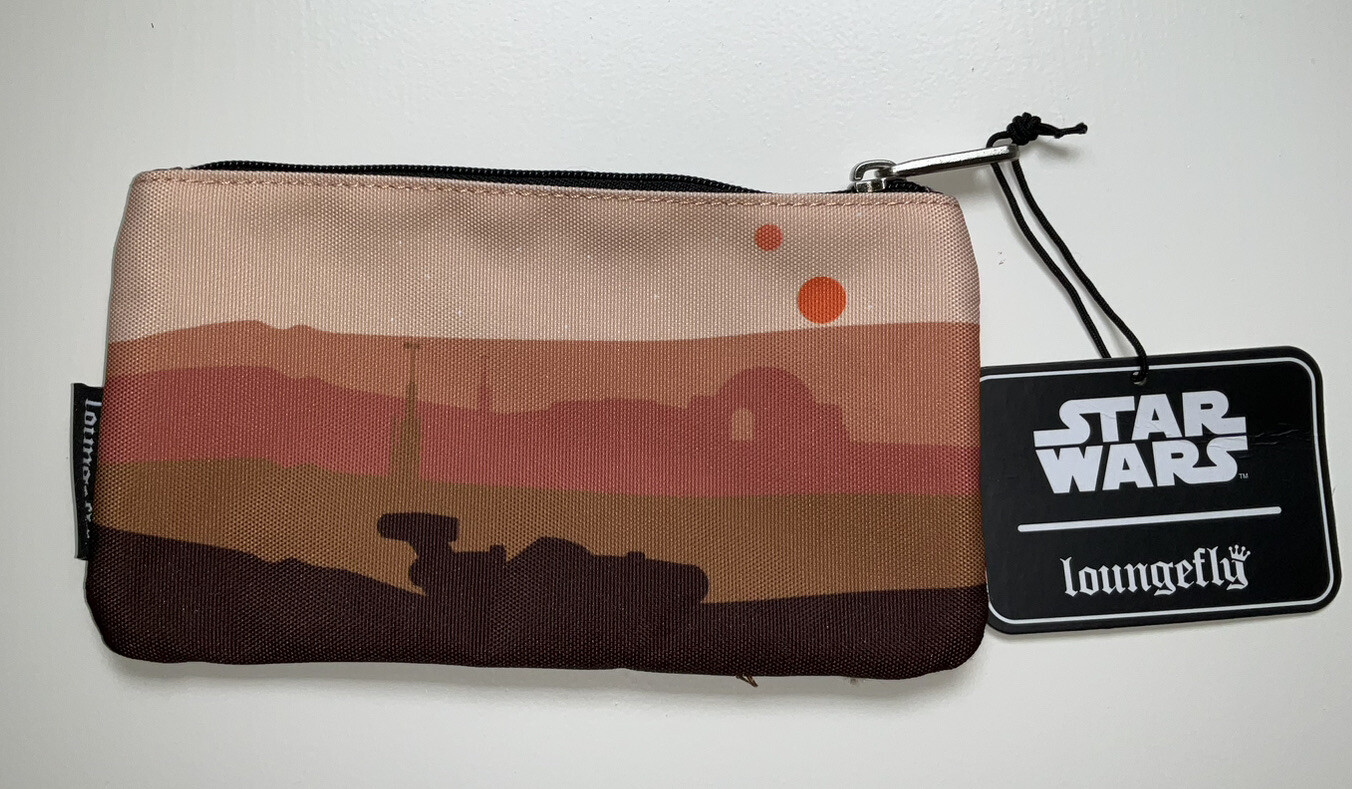 Loungefly Star Wars Tatooine Zip Pouch Cosmetic/Coin Bag/Case New!