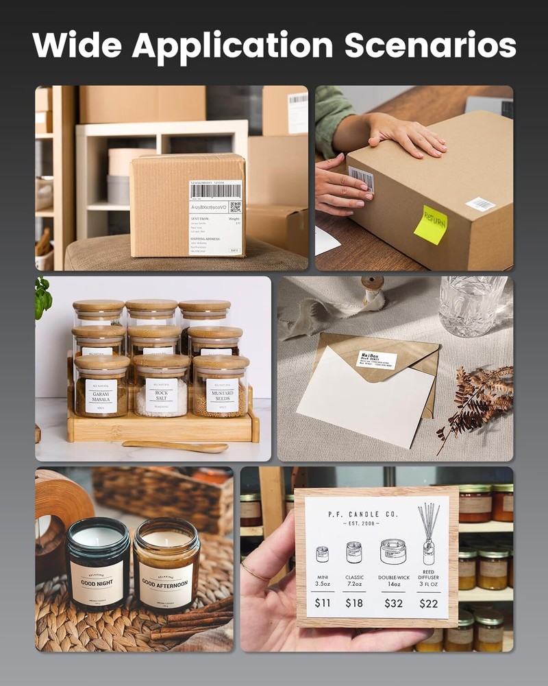 Phomemo Wifi Label Printer 4x6 Shipping Label Printer Wireless Thermal Printer