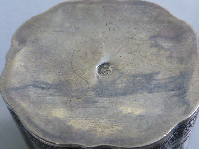 Dutch Antique 19th Century silver Spice / Patch Box