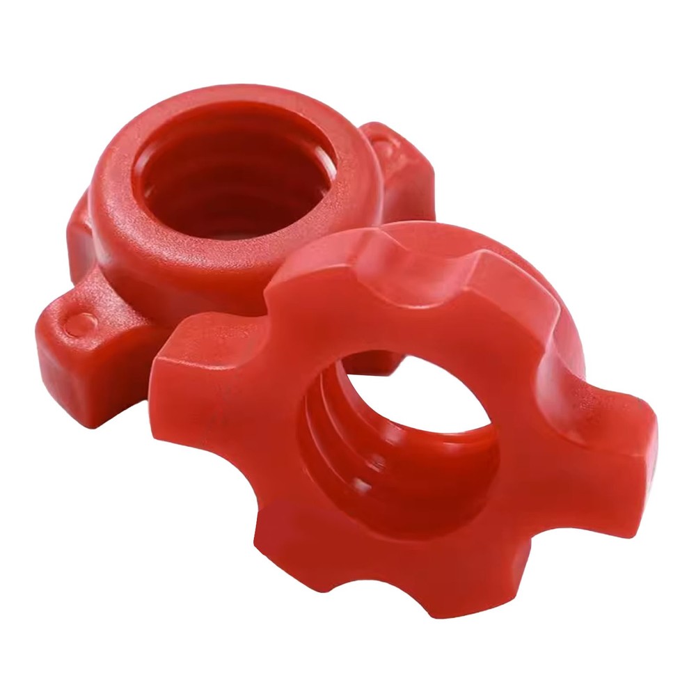 2PCS Red Spinlock Dumbbell Collar Nuts Anti-Slip