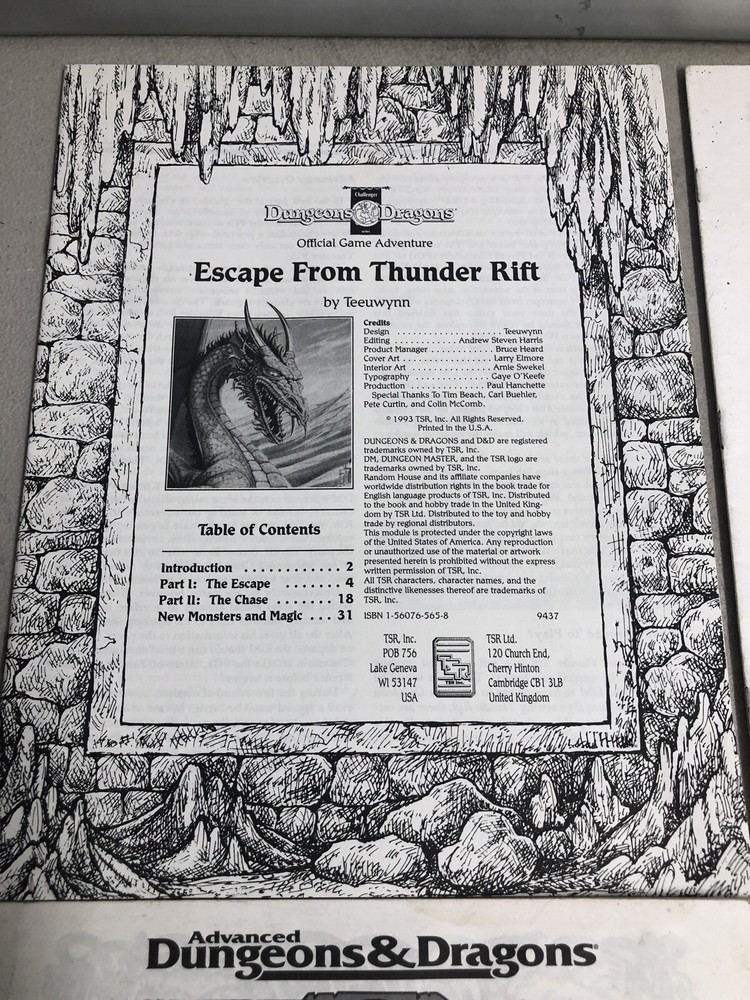 TSR Forgotten Realms Elminster's Ecologies Box With (5) Accessory Modules AD&D