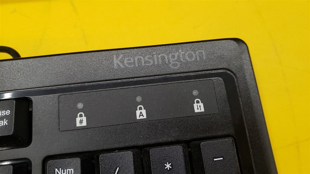 ⭐️⭐️⭐️⭐️⭐️ Kensington K72436AM Wired USB Keyboard Missing F4 Button