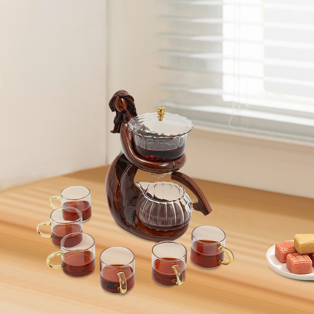 Teapot Set Semi Automatic Tea Set Tea Set with 6 Small Cups Coffee Set Teapots